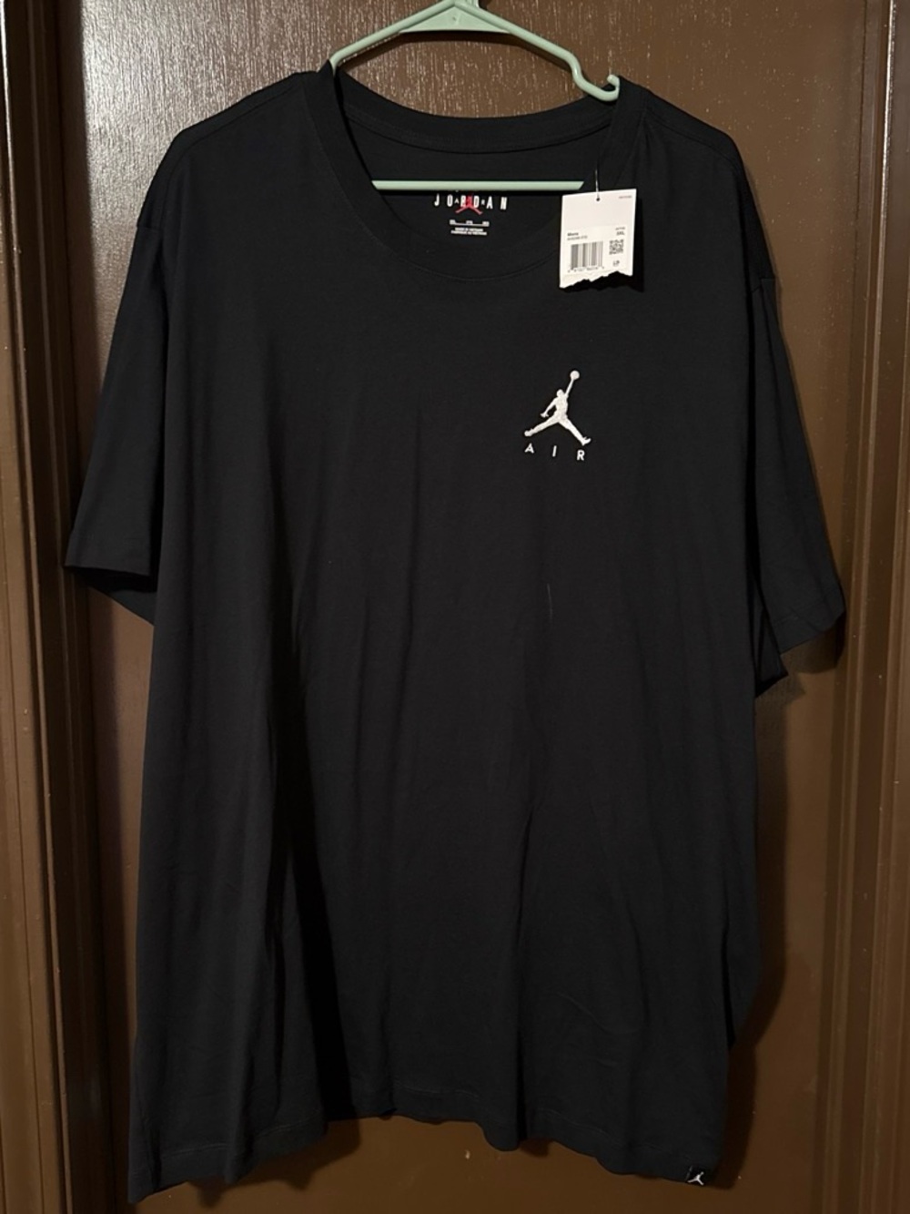 Jordan Black Short Sleeve T-Shirt with White Jumpman Logo